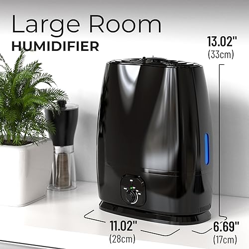 Miniatura 9 de Everlasting Comfort - Humidificador ultrasónico de niebla fría 15 galones - Bandeja de aceites esenciales alto rendimiento ultrasilencioso apagado