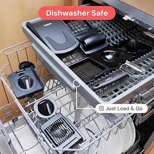 Miniatura 112 de Fullstar The Original Pro Chopper - Picador de verduras y espiralizador, picador de alimentos con recipiente, rebanador de frutas, utensilios