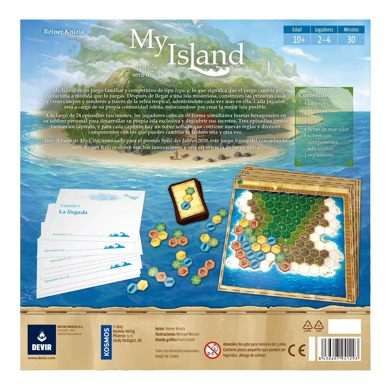 Devir My Island Juego de Mesa, 2-4 Jugadores