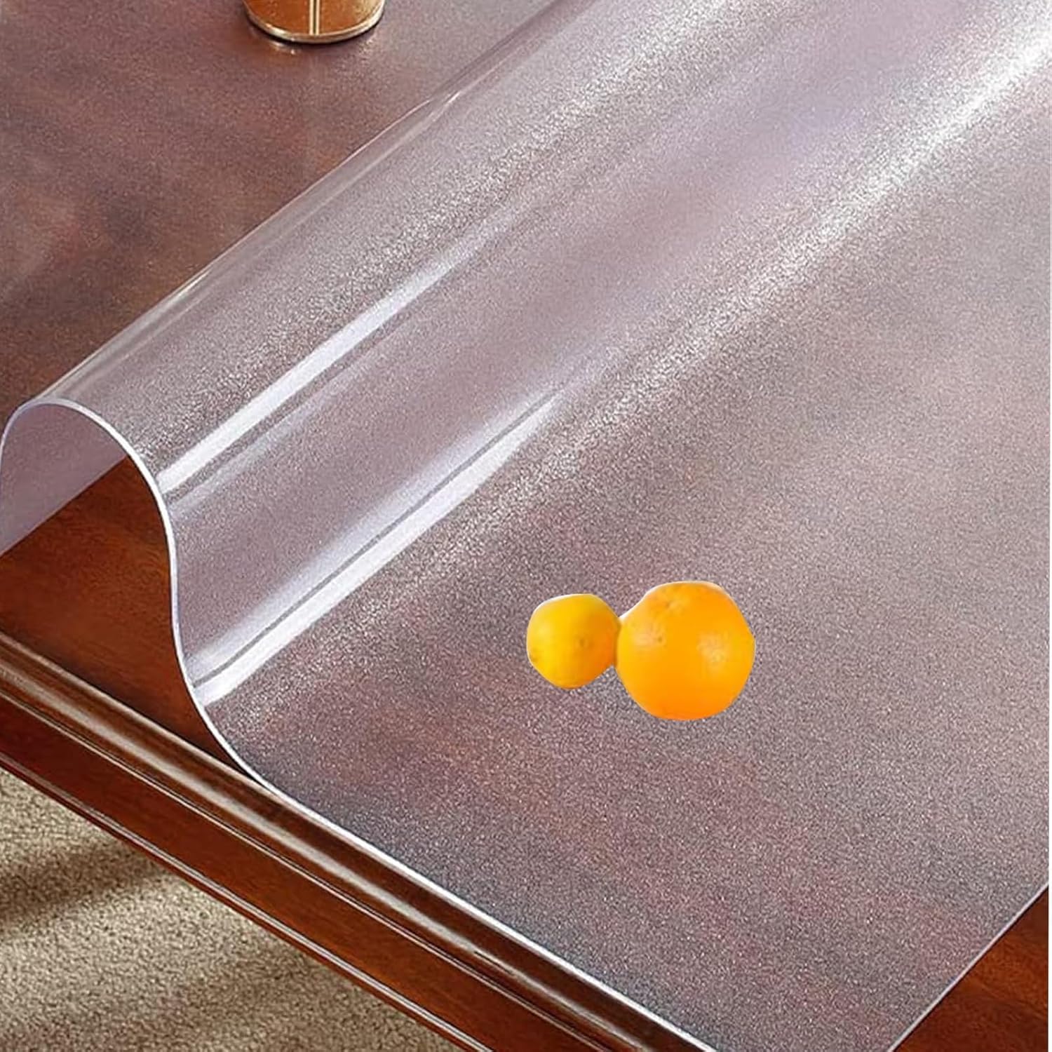 Clear Vinyl Plastic Runner Rugs Protector，16 x 20 inch,Transparent Hard Floor Protector, Rectangular Large Floor Protection Mat, Wood/Tile Protection Mat
