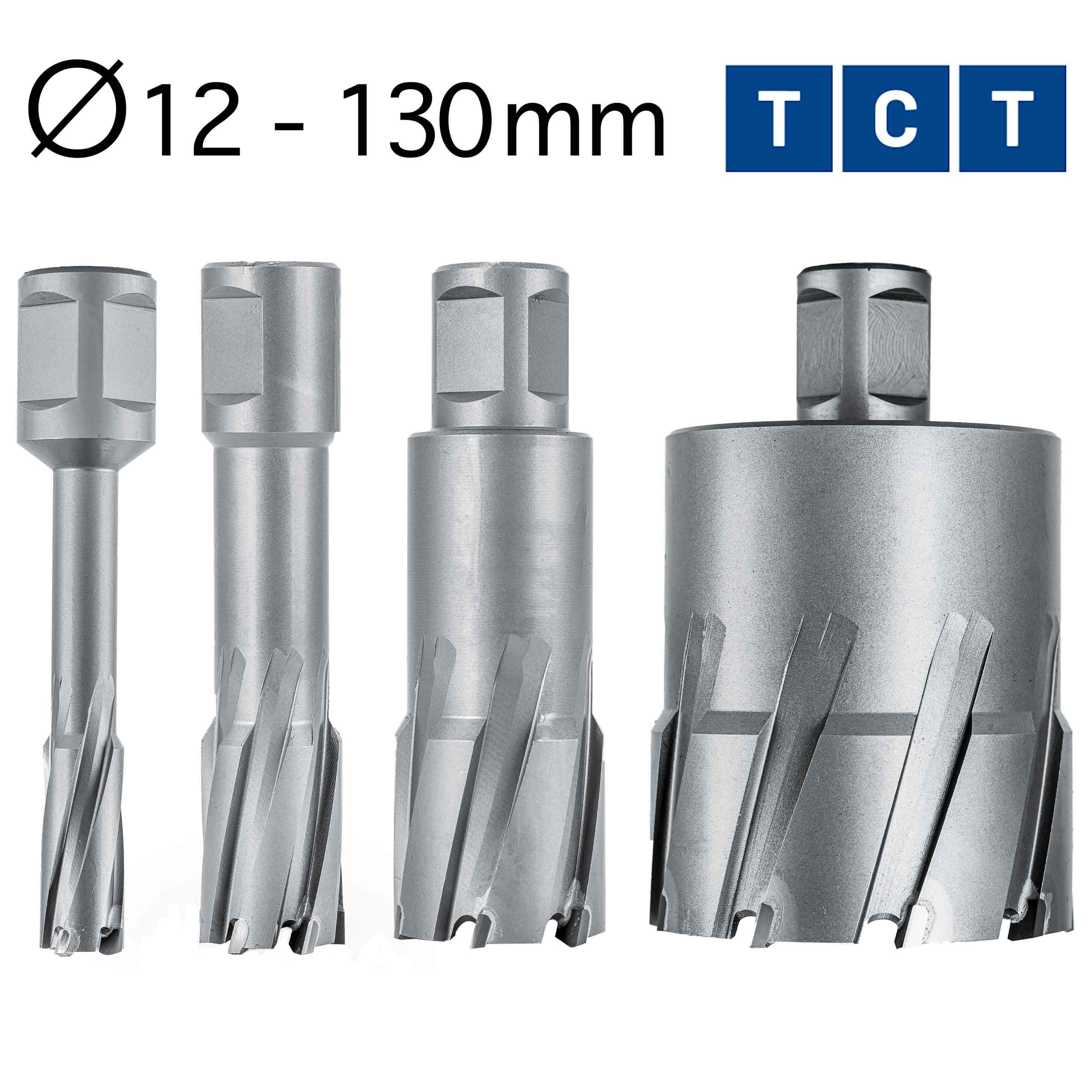 MELVER Broca hueca TCT Weldon 19 mm [3/4"] Profundidad de corte: 55 mm (25)