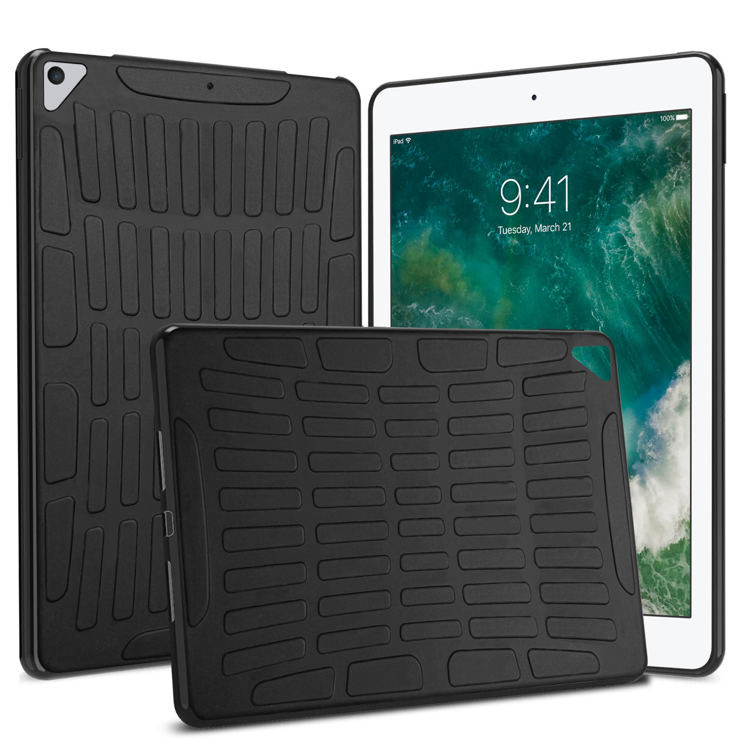 TGK Rugged Back Case Cover for iPad 9.7 inch 5th 6th Gen/Air 2 / Air 1 / Pro 9.7 inch- Black (B0CM24D7B2) Amazon Price History, Amazon Price Tracker