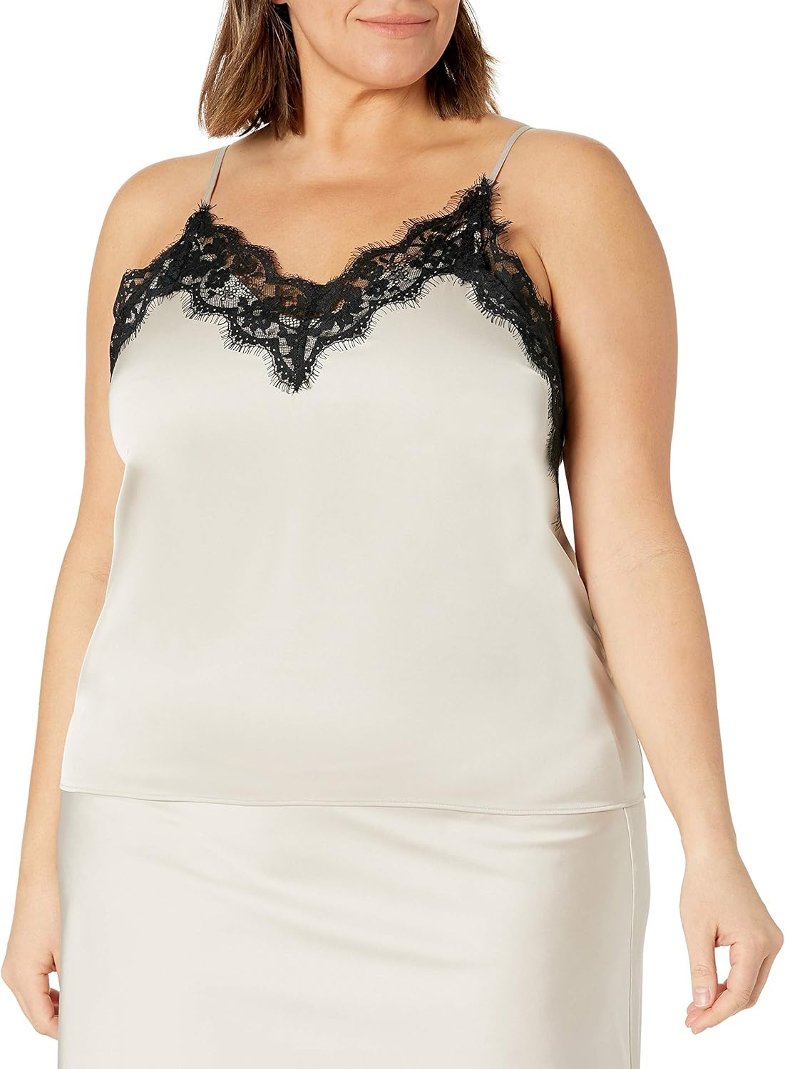 Natalie V-Neck Lace-Trimmed Camisole