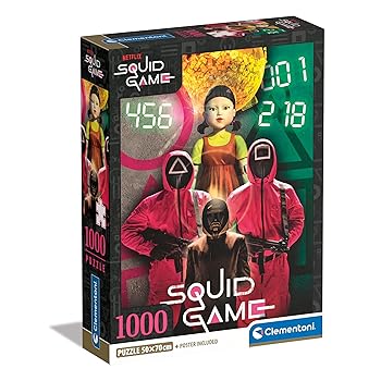 Clementoni 39859 Jigsaw Puzzle Squid Game 1000 Pieces