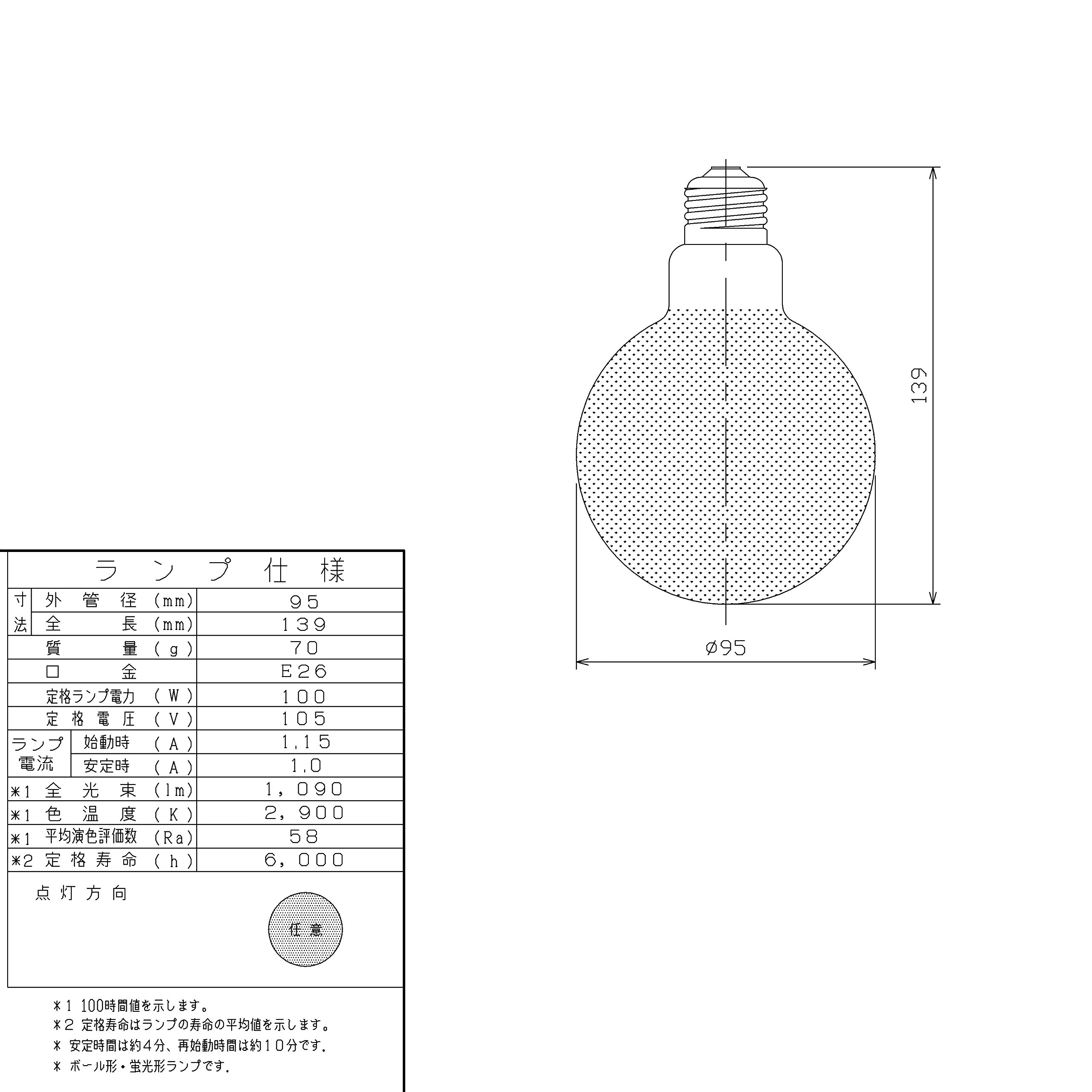 Amazon | 東芝ライテック 100W形 チョークレス 水銀ランプ BHGF100