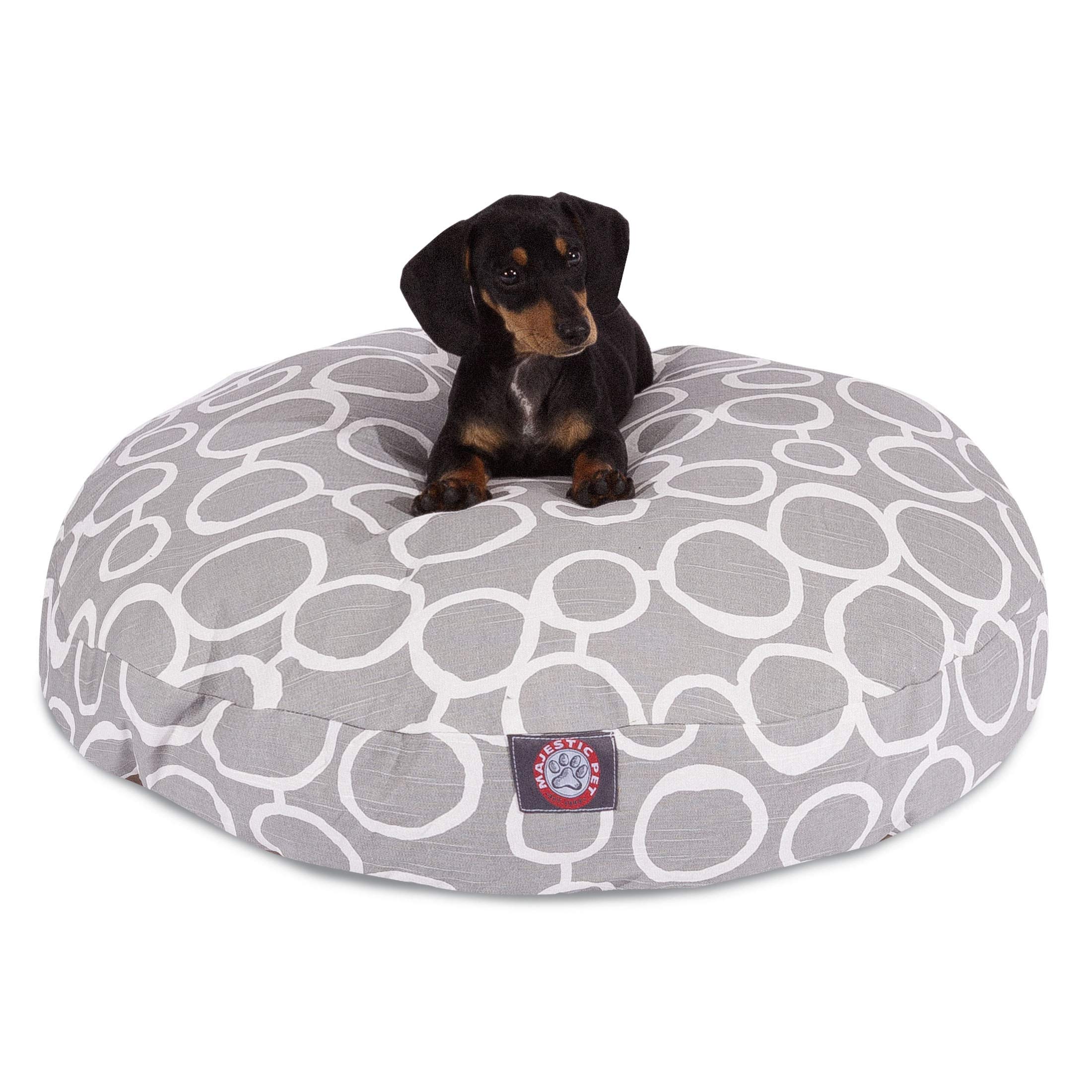 Fusion Gray Small Round Pet Bed
