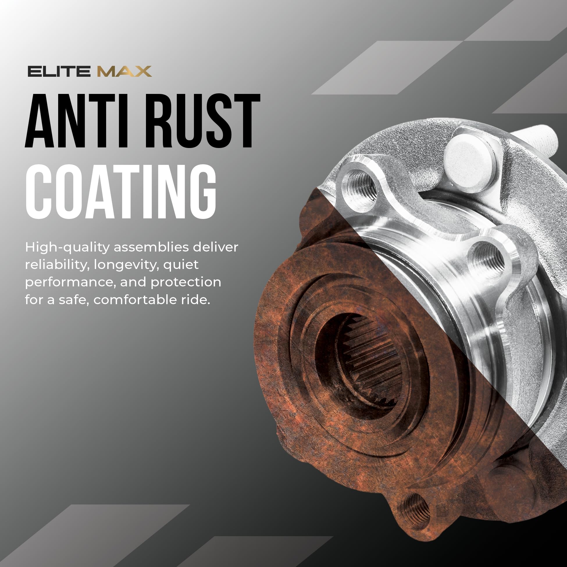 Max Advanced Brakes - Apex1 Rear Wheel Bearing Hub Assembly for