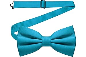 Solid Color Men's Bowtie, Turquoise