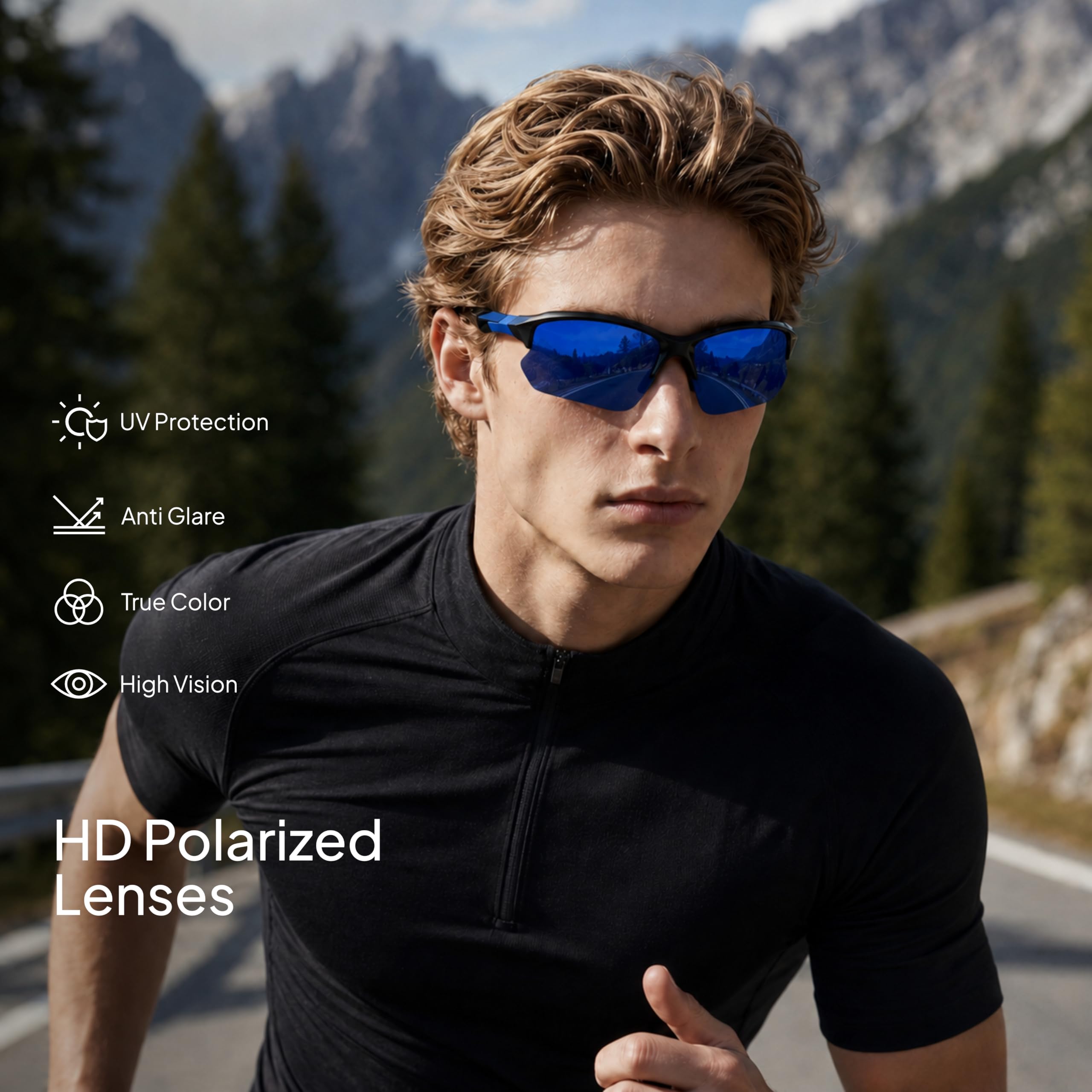 Amazon.com: XVXV Gafas de sol deportivas polarizadas para hombres