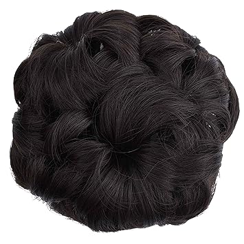 GROX Synthetic Natural Brown Hair Extension Clutcher Juda for Women - Brown