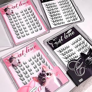 Gege Bear Cat Tie Glue Free Princess False Eyelashes | Kawaii Eye Makeup | Soft Lightweight Design | No-Mess Application |...