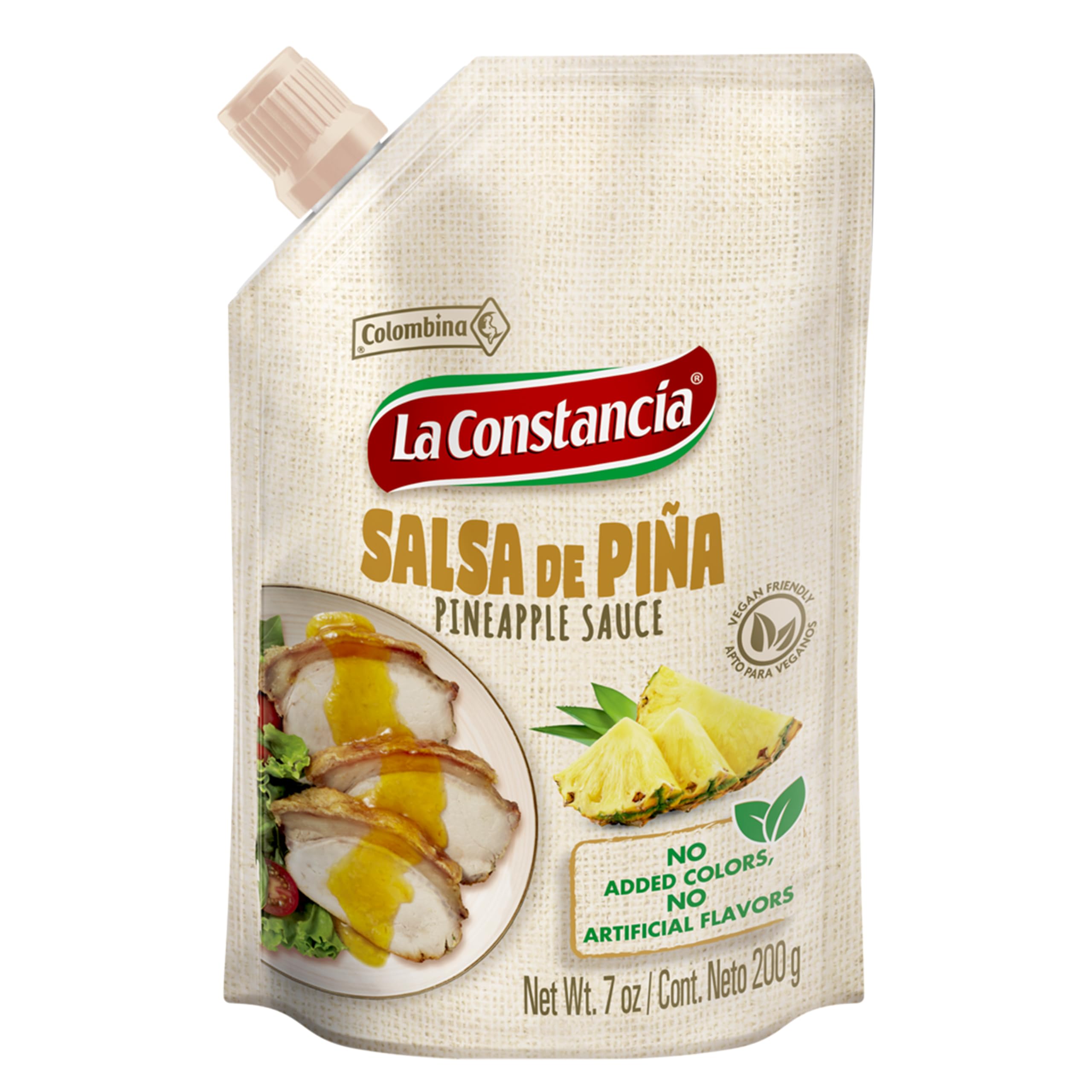 La Constancia Pineapple Salsa, Fruit Sauce and Meat Marinade, 7 oz (Pack of 1)