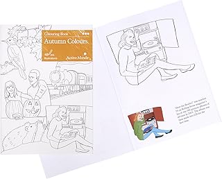 Libro de Colorear Colores de otoño: Actividades y Productos artísticos Especiales para Personas con Demencia