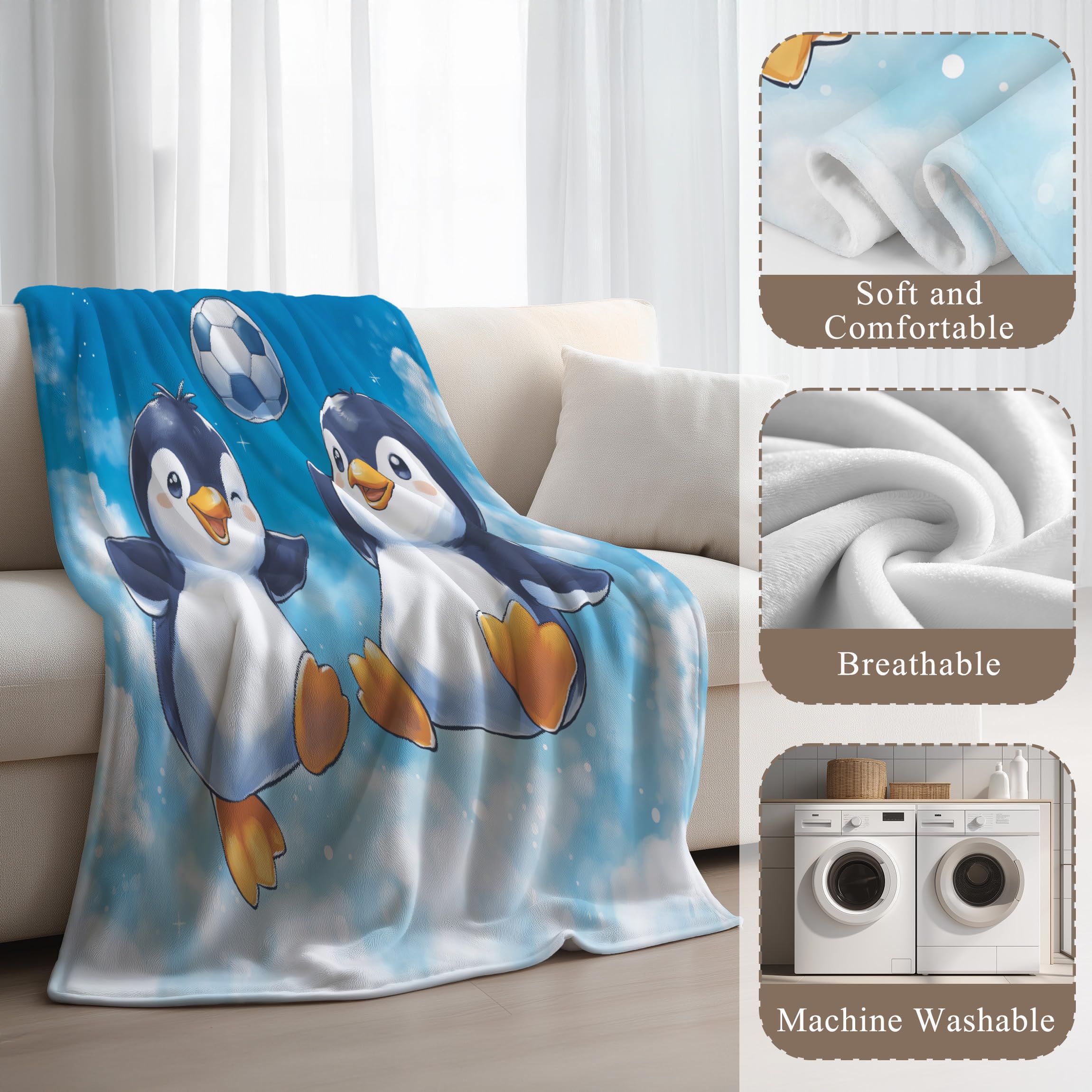 Genérico Niespodzianki i zabawne prezenty-koc z nadrukiem dla ojca matki bliskich i bliskich - błękitne niebo anime koc na sofę polarową miękki termiczny 220 x 270 cm