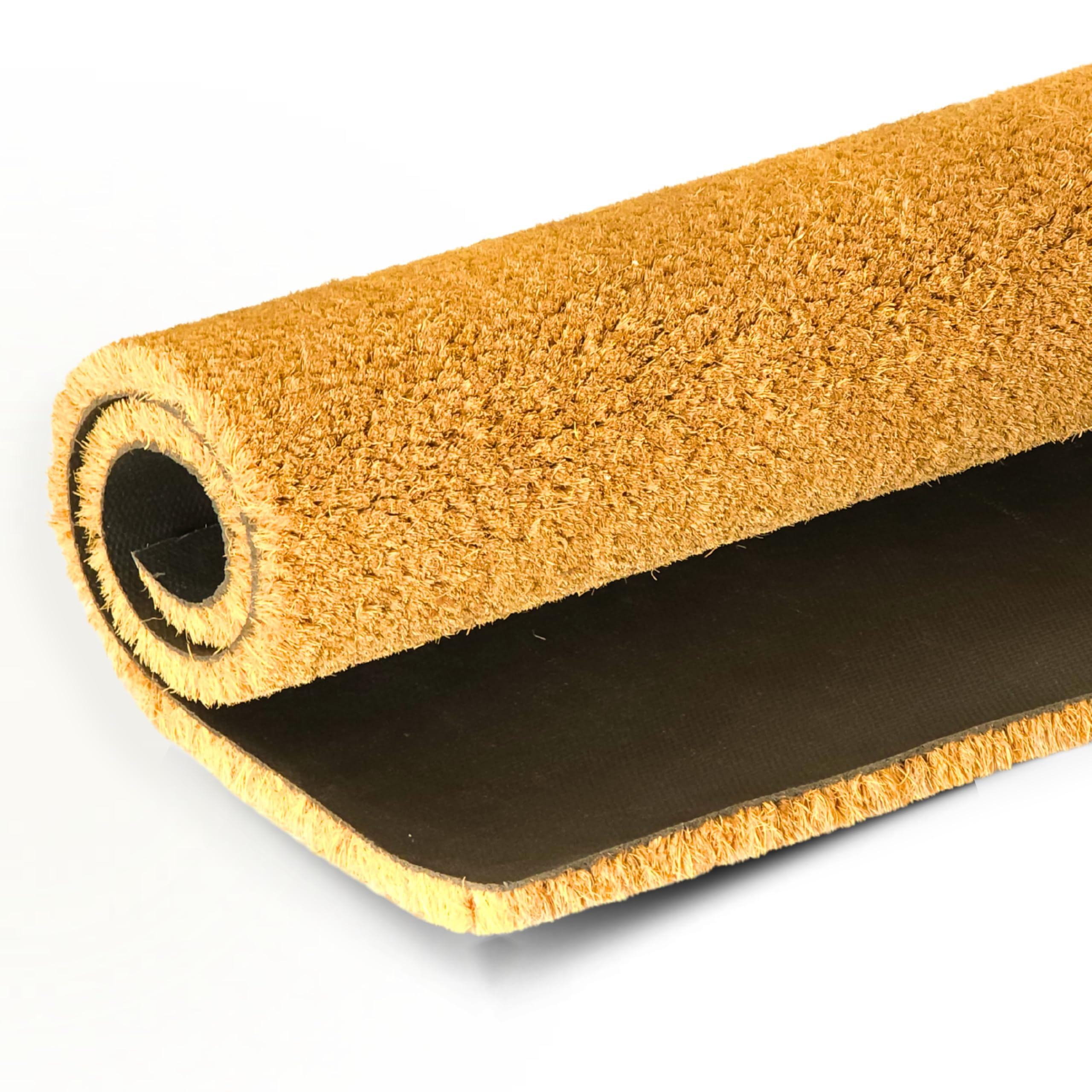 Trendi Cut-to-Size Coir Matting: Durable, Front Doors Entrance Mats - Dirt-Trap Coconut Fiber, Non-Slip Design, Tough Bristles - Pet Friendly-Welcome Mat Indoor & Outdoor (100cm x 300cm)