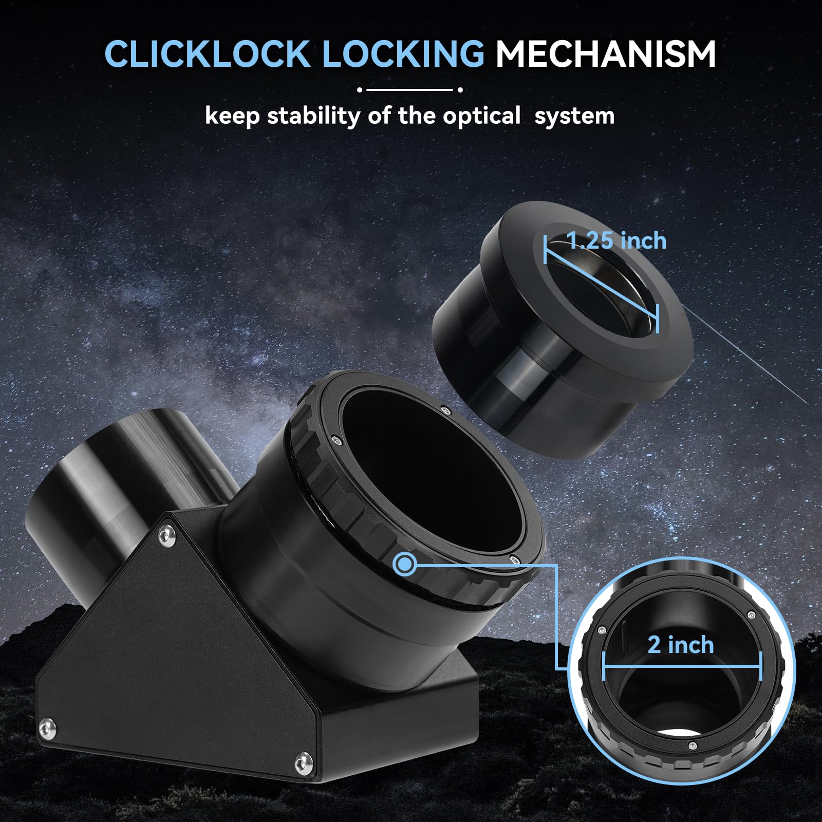 Specchio Dielettrico Diagonale 90° Da 1,25 Pollici - Per Telescopi, Lega Di Alluminio - Foto 7