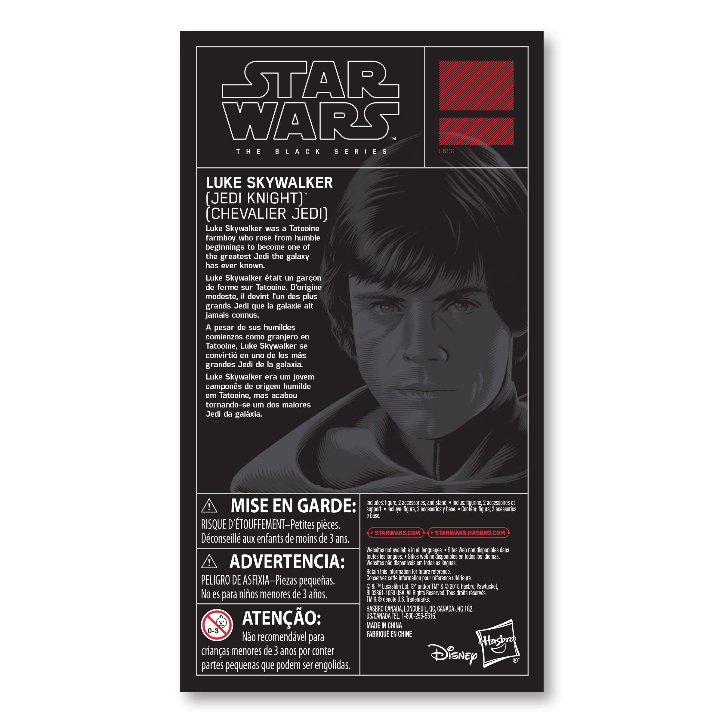 Star Wars Episode VI - 40th Anniversary Black Series - Action Figure Luke Skywalker Jedi Knight 15 Cm