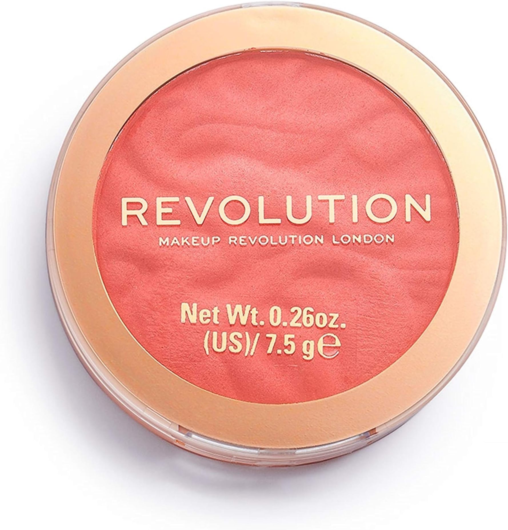 Revolution Beauty London, Blusher Reloaded, Pressed Powder Face Blusher, Highly Pigmented & Long-Lasting Formula, Coral Dream, 0.26 oz