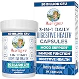 MaryRuth Organics 3 in 1 Probiotics for Digestive Health | Prebiotic & Postbiotic | Gut Health Supplement for Women & Men | Powder Probiotics for Women | Immune Support | 50 Billion CFU | 0.5 oz