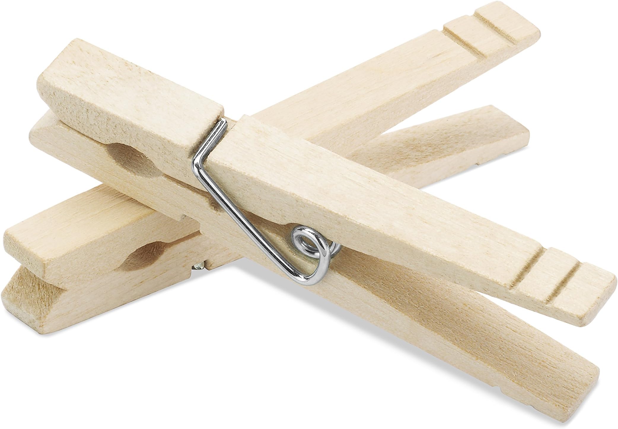 Whitmor Wood Natural Clothespins, S/100