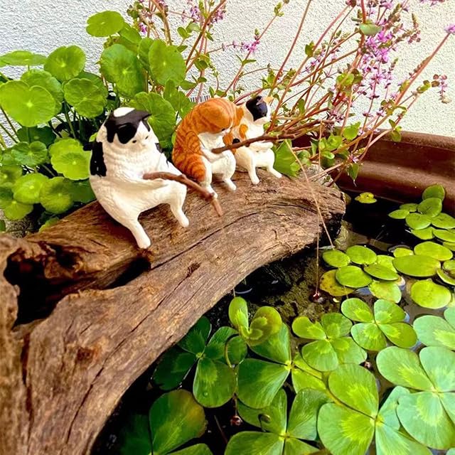 Foto 7 de 8 de Adornos de pesca de dibujos animados de paisajismo de peces, accesorios de acuario, suministros para el hogar