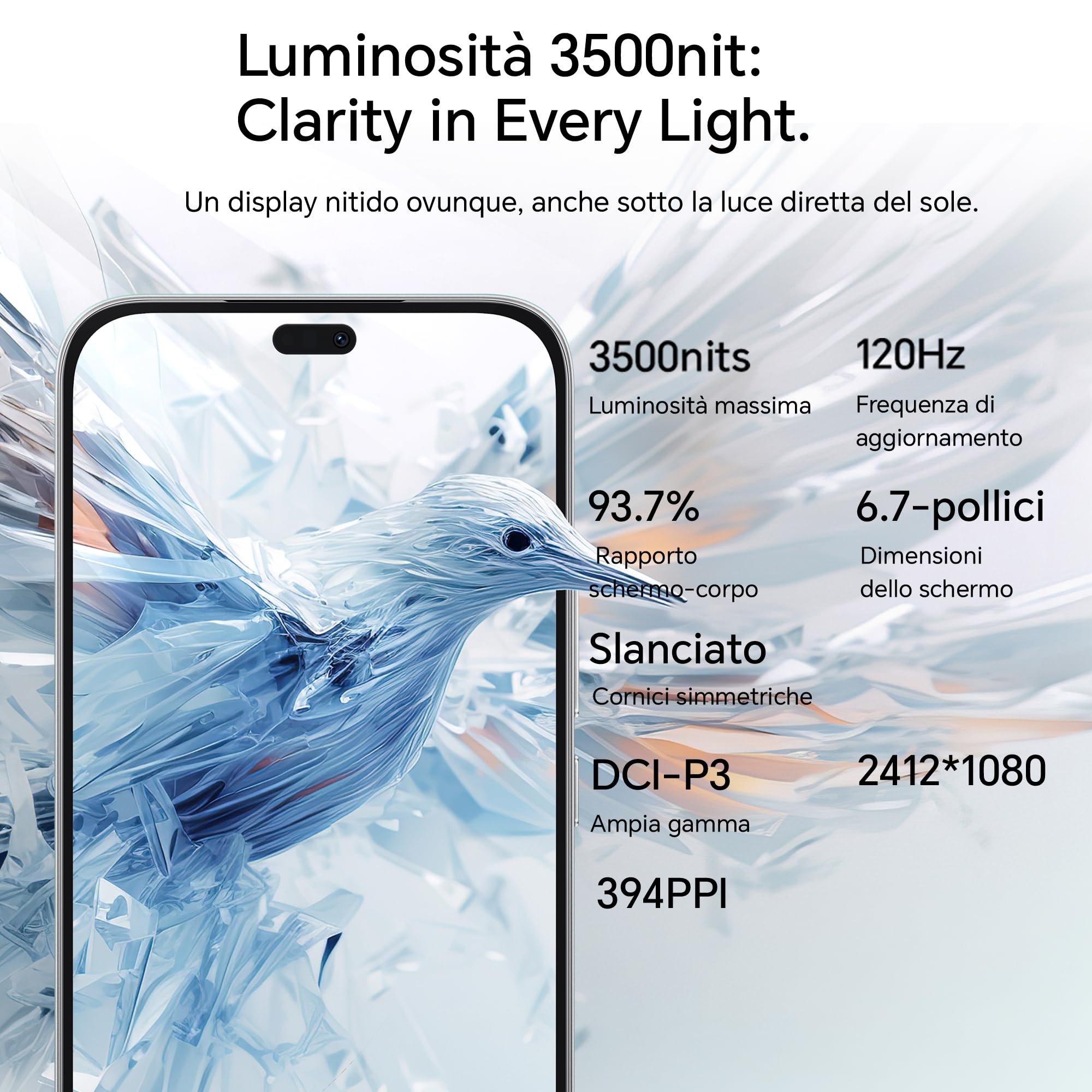 HONOR 400 Lite Smartphone 5G Dual SIM NFC, 8GB RAM 256GB Memoria, 108MP con pulsante AI telefono Android 15, 6.7 pollici AMOLED Eye-Care Display, 5230 mAh,IP64&SGS, Velvet Gray [Versione italiana]