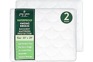 Joey + Joan Breeze Plus Waterproof Bassinet Mattress Pad Cover