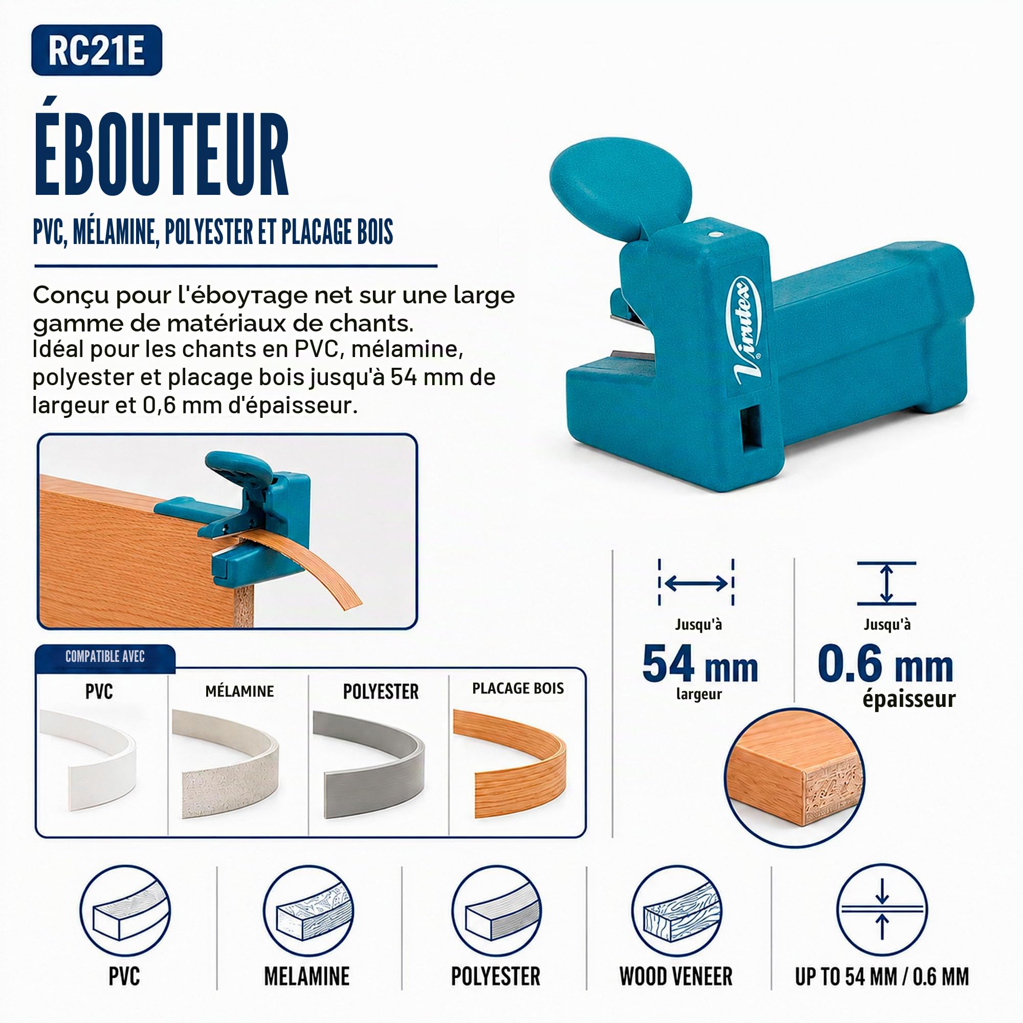 Virutex Set AU93 RC21E Profileur Vert