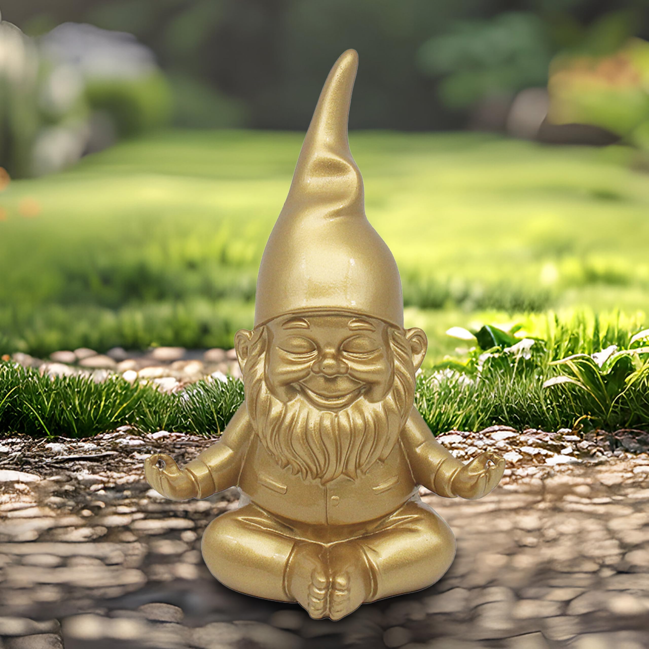 Lesser & Pavey Gnomes Home Decor Figurines & Ornaments For Home & Office | Decorative Home Accessories Statues For Indoor & Outdoor | Lovely Gifts for Women & Men Peace Hands Pink 20 Cm — view 13