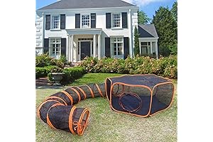 Spacious Indoor Playpen for Chinchillas with Expansive Tunnel