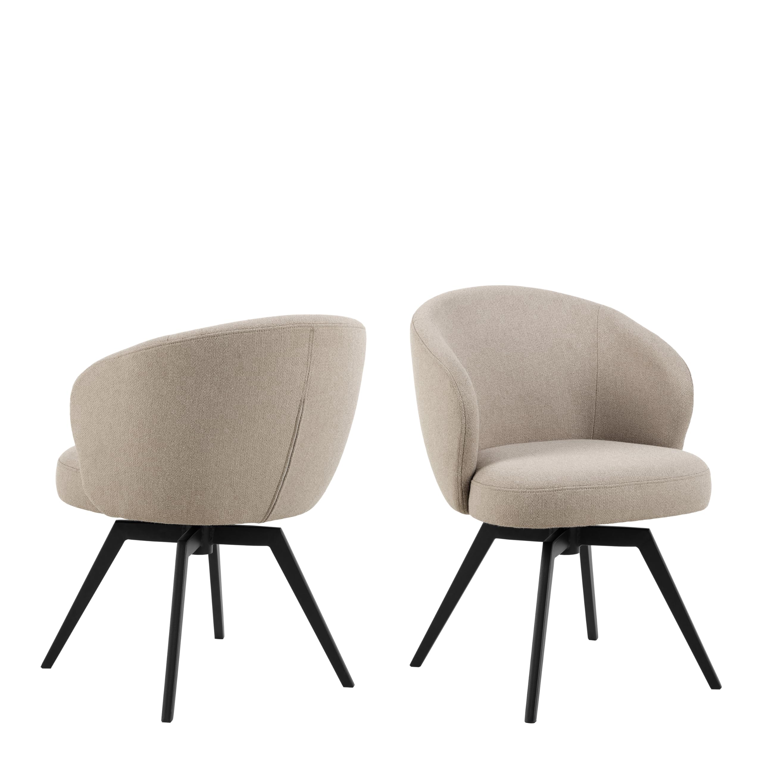 Furniture To Go | Darlene, Beige, Chair with Armrest and Swivel Function