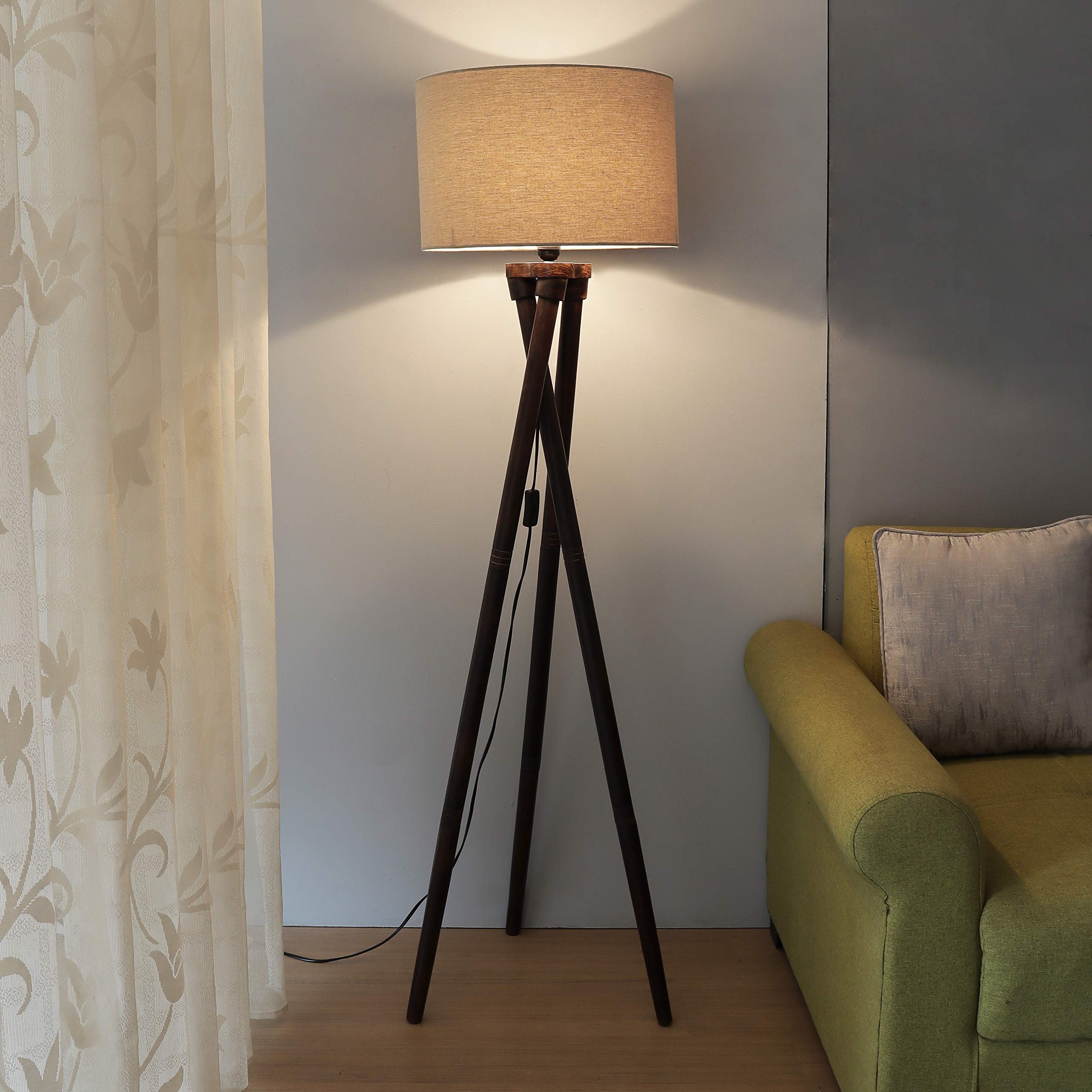 SANDED EDGE - SMARTLY PRICED Floor Lamp for Living Room (BEIGE2)