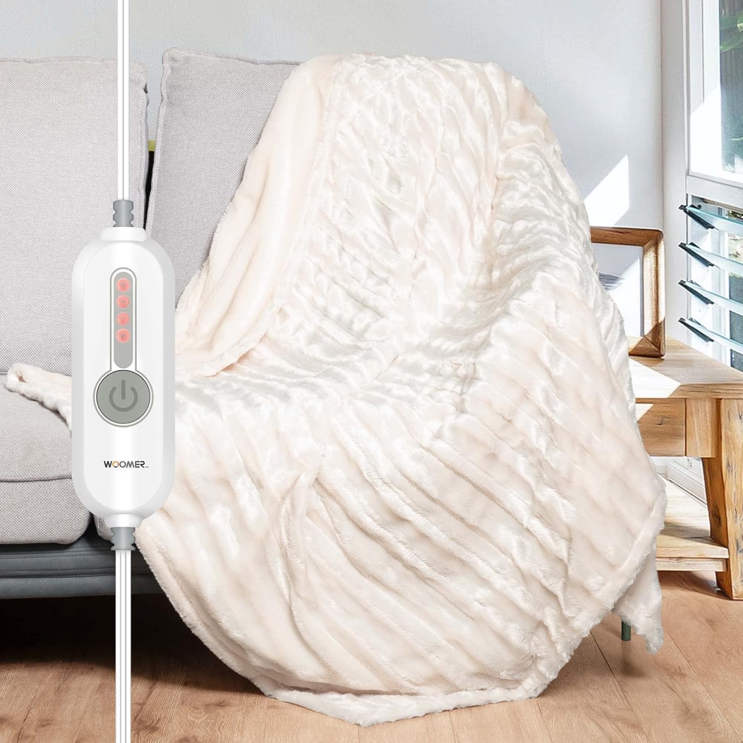 WOOMER [5 Year Warranty] Heated Blanket Full Size Electric