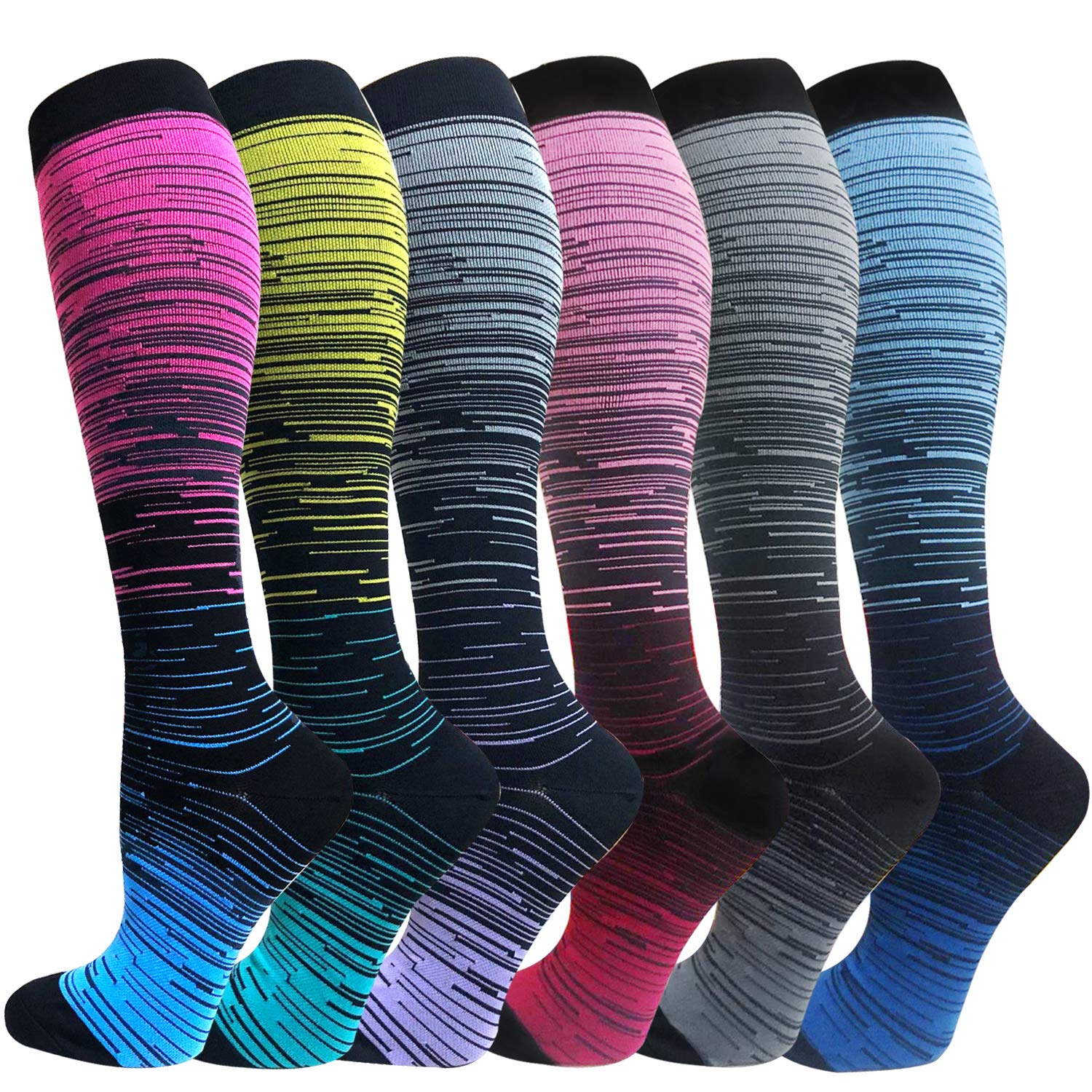 Compression Socks for Women&Men-20-30mmhg Best for Circulation,Pregnancy,Media,Nurse,Running,Travel