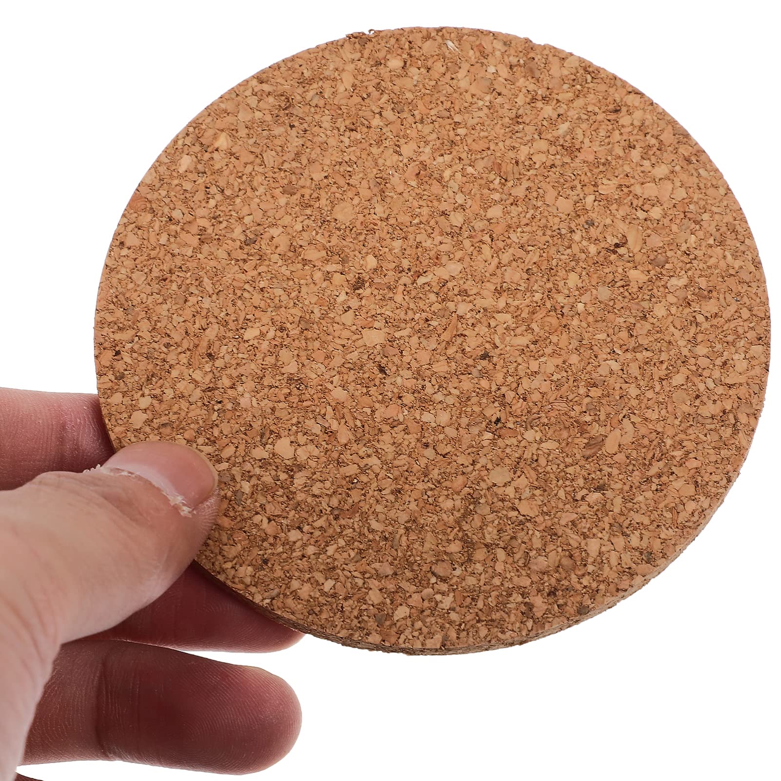BESTonZON 100pièces sous-Verres Liège Absorbants Et Réutilisables pour Protéger Votre Plan De Travail Chaleur Humidité