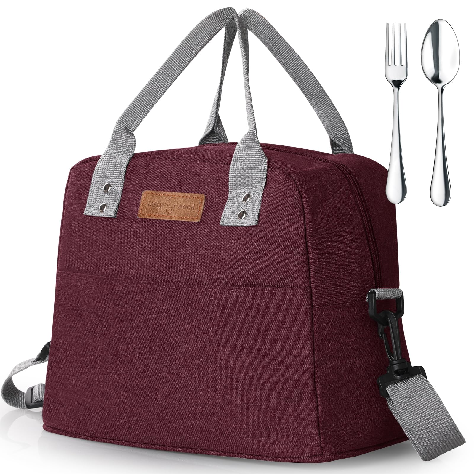 Kühltasche,GeeRic Verdickter Lunchtasche Isoliert,Lunchtasche, Lunchbox Tasche, Tragbar Lunchtasche Arbeit Reisen Büro Picknick