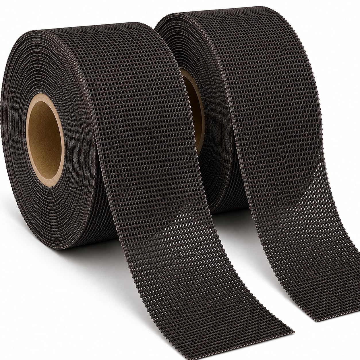 2 Rolls 180 Grit Emery Cloth Mesh Sanding Roll, 1-1/2" x 10 Yards | Double-Sided Aluminum Oxide Abrasive Mesh for Copper Pipe, Metal & Wood Sanding, Flexible Open-Mesh Design Resists Clogging
