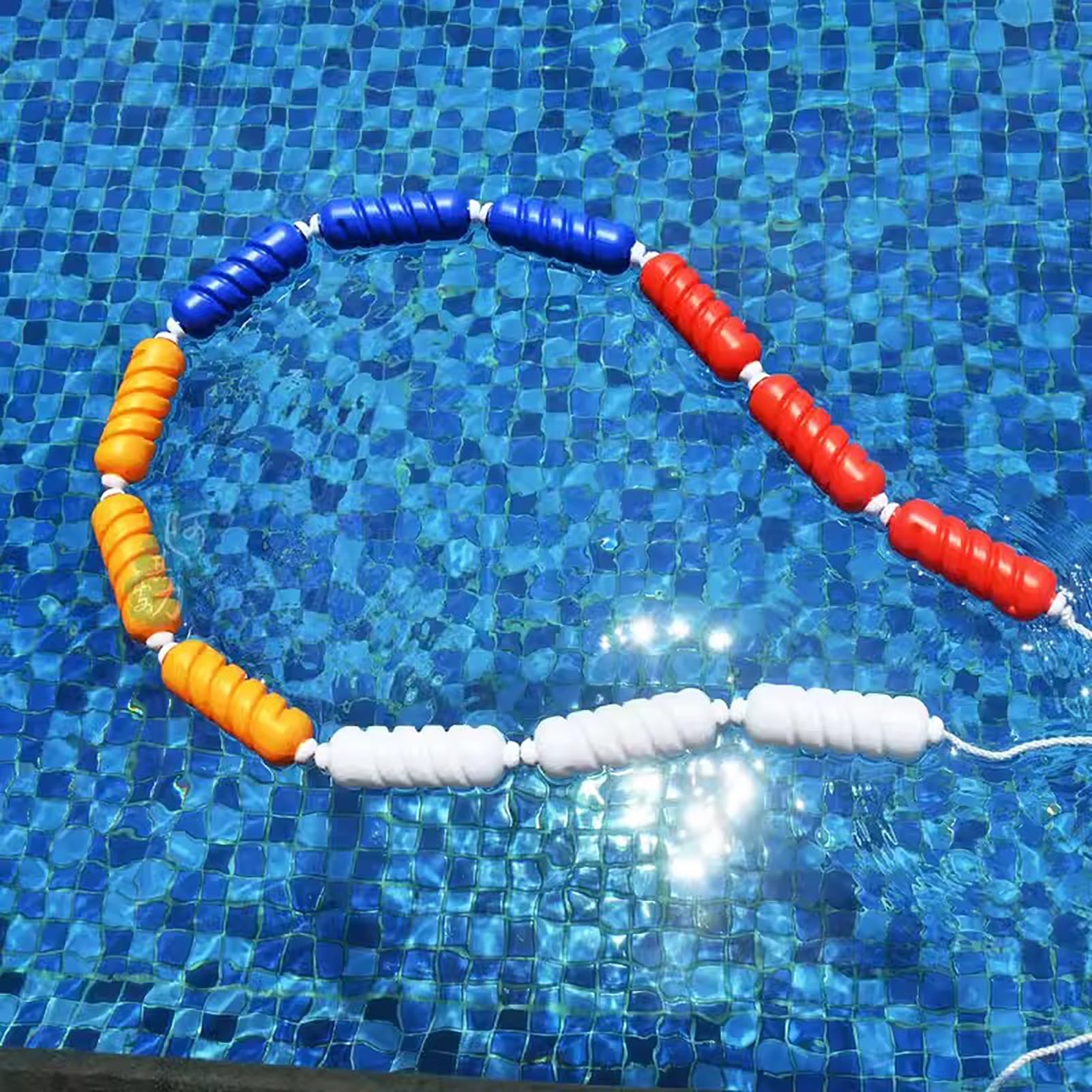 Oracra Swimming Pool Safety Divider Rope, Commercial Float Line Cordon Pool for Dangerous Areas, Anti-UV Buoy Accessories for Effective Visibility (Size : 4m/13.1ft)