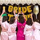 Party Propz Bride To Be Decoration Set Combo - 11 Pcs, Bridal Shower Decoration| Foil, Confetti Balloons| Spinster Party Decoration Set| Bachelorette Party Decoration| Bride To Be Accessories, Golden gallery image