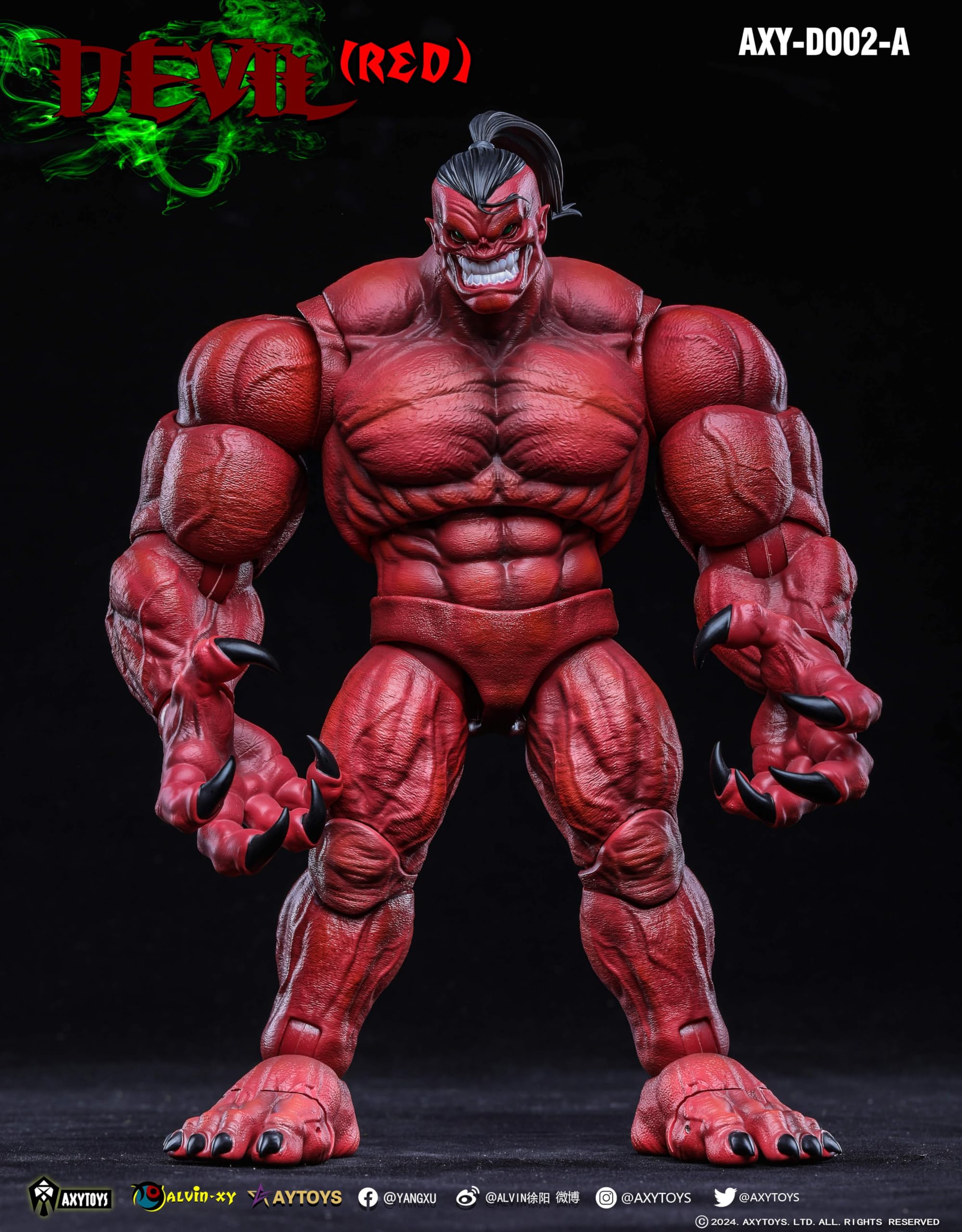 Amazon | [AC]AXYTOYS 赤悪魔 可動 アクションフィギュア 素体 ヘッド 