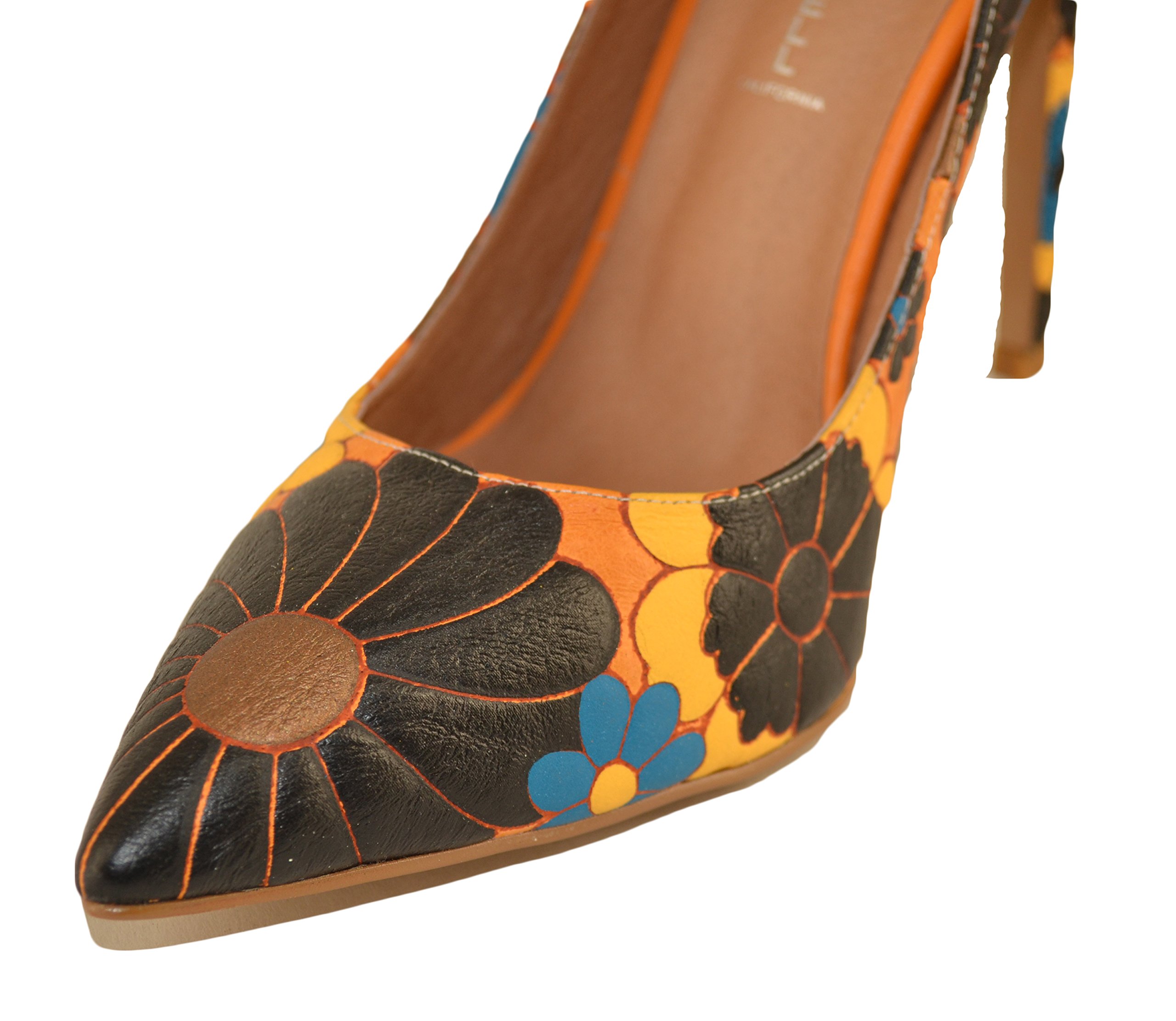 Dulce Yellow Black Printed Leather (39 EU)