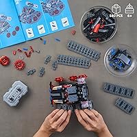 Vista 7 de JOJO&Peach Juguetes de construcción de troncos, control remoto y por aplicación, robot de pared 4 en 1auto de acrobaciarobot triangular, proyectos