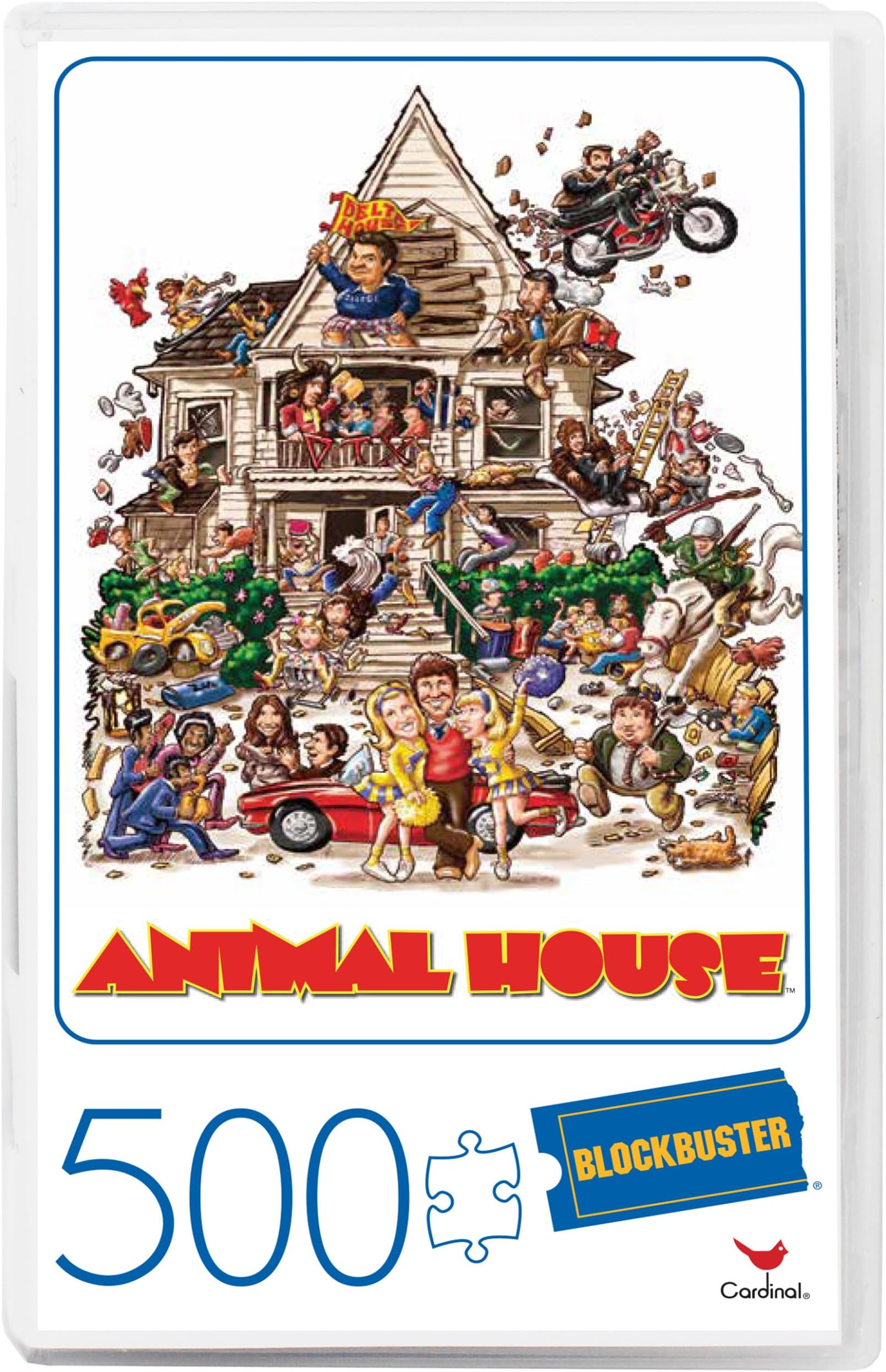 Spin Master Animal House 500 Piece Jigsaw Puzzle in Plastic VHS Video Case
