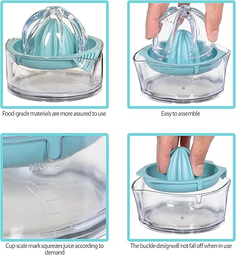 Miniatura 3 de Better Houseware Exprimidor manual de frutas y limón, naranja y lima, exprimidor de frutas, antideslizante y fácil de usar, de alta calidad, apto
