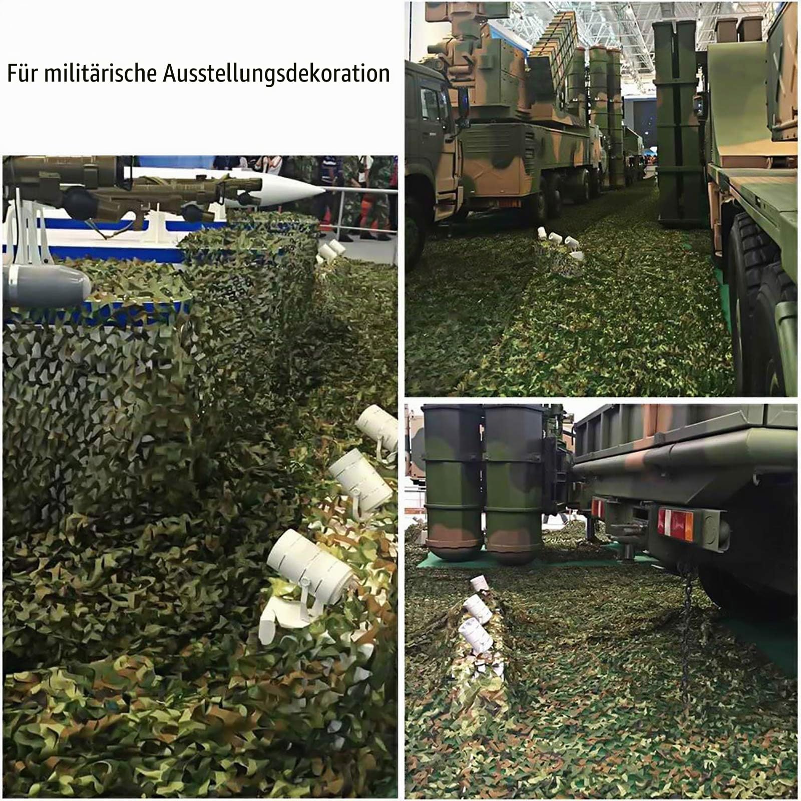 Sposuit Tarnnetz, Tarnnetz, 3 x 3 m, 3 x 6 m, Oxford-Gewebe, Tarnnetze, Militärüberschuss, Jagdrollo für Hirschständer, Partyzubehör, Dekorationen