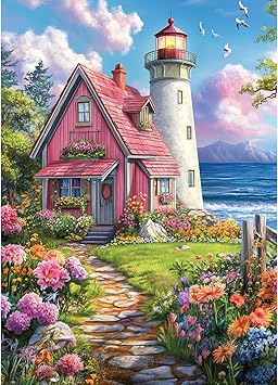 Peinture Diamant Adulte Paysage 5D Diamond Painting Complet,Kit Diamond Painting Adulte,Ville Balnéaire Diamant Kit Adulte,50x70cm - Beaux-Arts Et Loisirs Créatifs