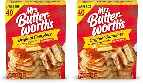 Mrs. Butterworth - Mezcla de panqueques y waffles, 32 onzas (paquete de 2)