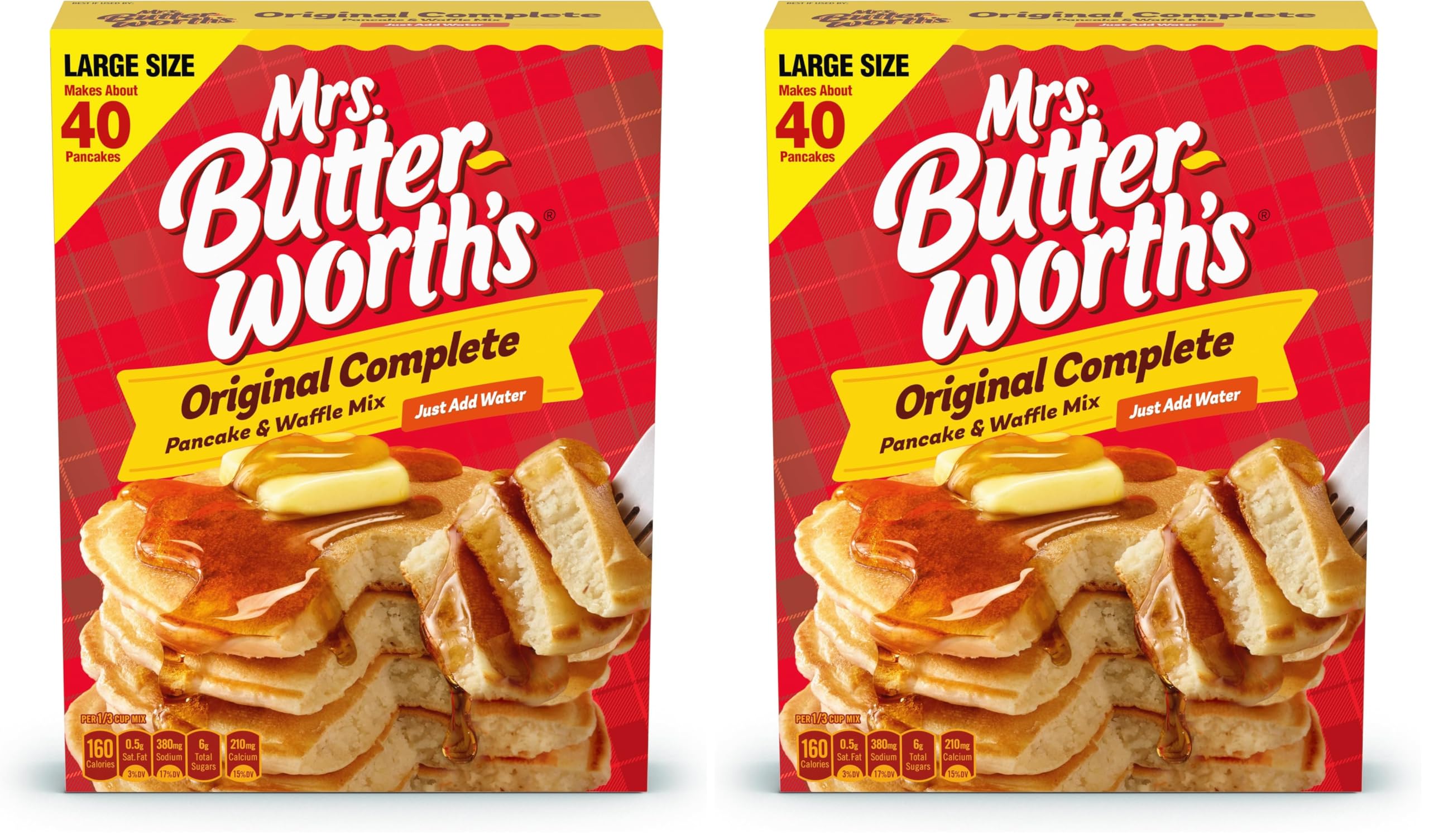 Mrs. Butterworth Pancake and Waffle Mix, 32 Ounce (Pack of 2)
