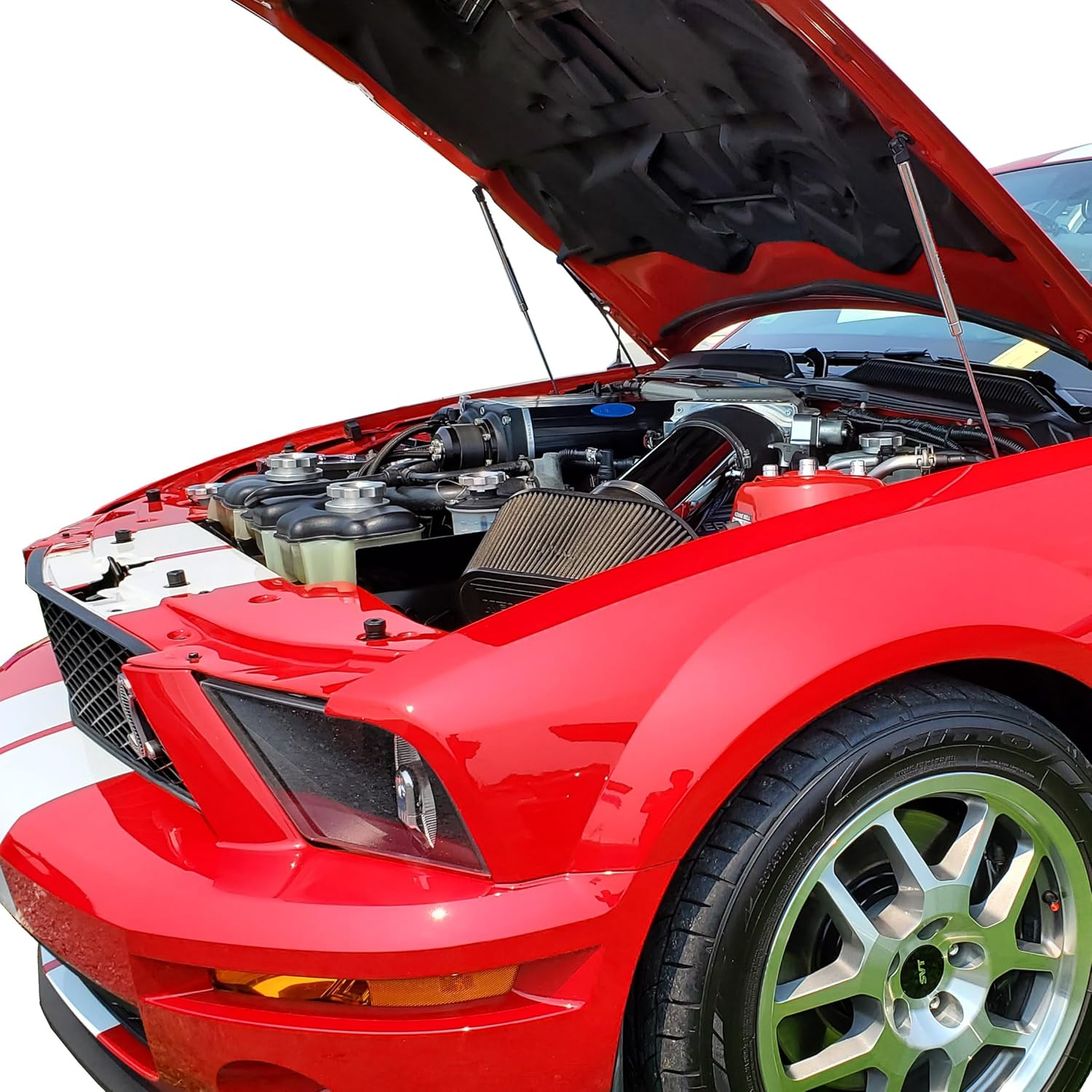 Redline Tuning 21-11024-03 Hood QuickLIFT Elite Bolt in Struts Compatible with Ford Mustang 2005-2014 All Stock Hoods (Stainless Steel Struts)