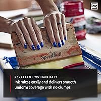 Vista 4 de Speedball Tinta acrílica para serigrafía, 8 oz, negra para impresiones en papel, fabricada en EE. UU